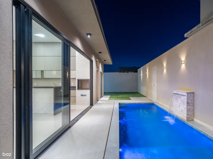 Piscina noite 1.5 da Casa Vellaris